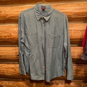 Long sleeve denim shirt